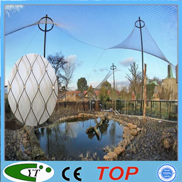Flexible stainless steel aviary mesh